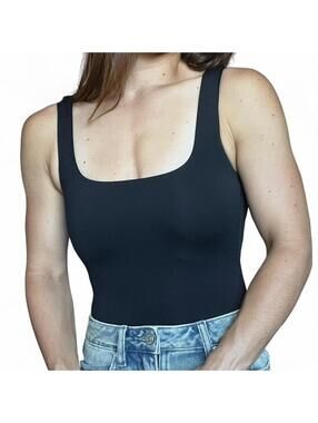 Good American Black Bodysuit